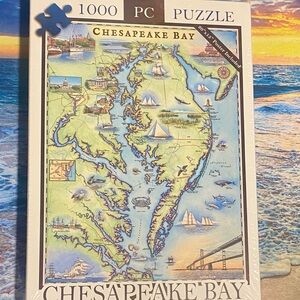 NWT Chesapeake Bay Puzzle- historical, ships, nature, Annapolis, crab, birds etc